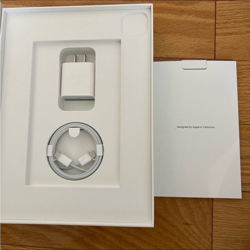 iPad Pro 3rd generation BOX with AC charger and USB-c cable only